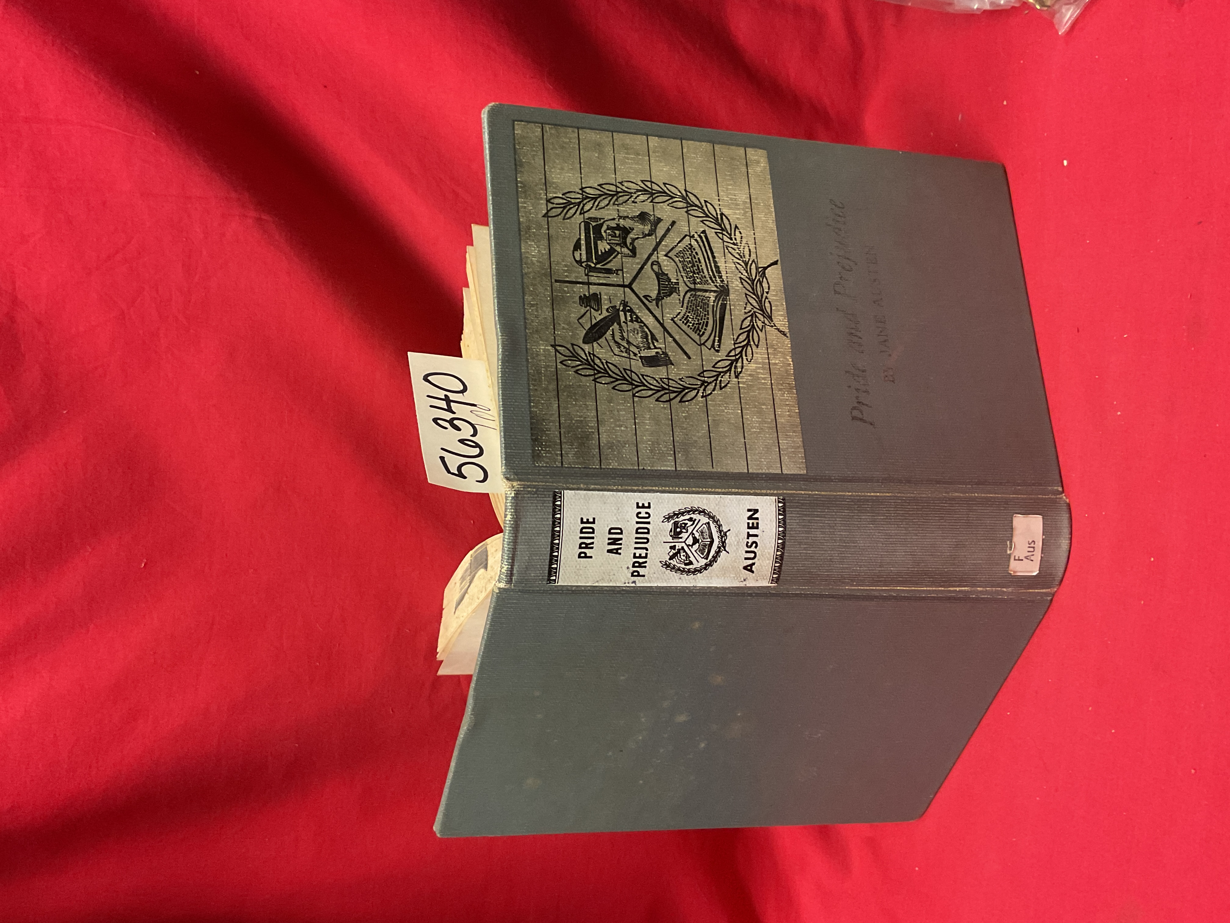 Austen, Jane: Pride and Prejudice, 1945 grey hardback, ex-library