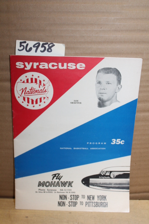 National Basketball Association  NBA: Syracuse Nationals Program National Bas...