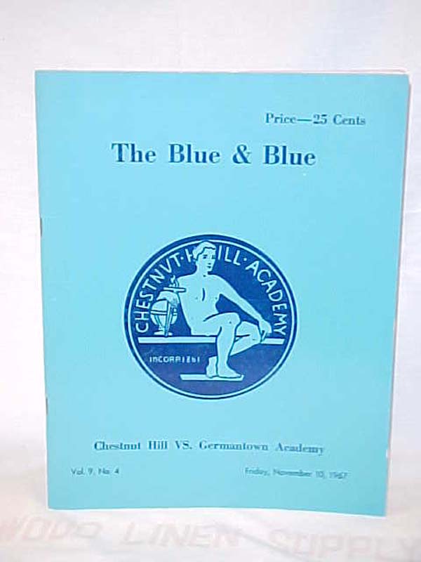 Germantown Academy: The Blue & Blue; Chestnut Hill Vs. Germantown Academy  FO...