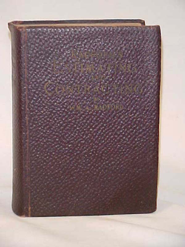 Radford,  William A.: Radfords Estimating and Contracting