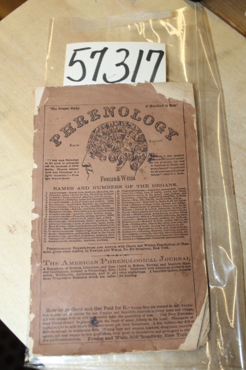 Fowler,  O.S.: Chart of the Phrenological Developments