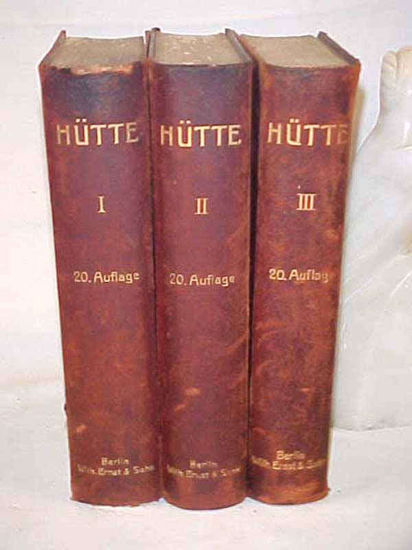 Akademischen Verein Hutte, E.V. ; VE...: Hutte ; Des ingenieurs Taschenbuch. ...