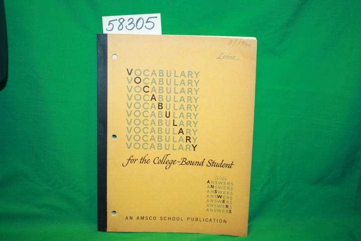 Levine, Harold: Vocabulary for the College-Bound Student