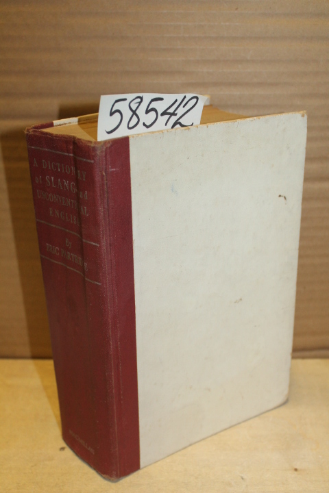 Partridge, Eric: A Dictionary of Slang and Unconventional English