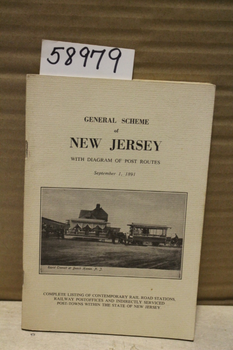 HISTORICAL DOCUMENTS PUB CO: General Scheme of New Jersey with Diagram of Pos...