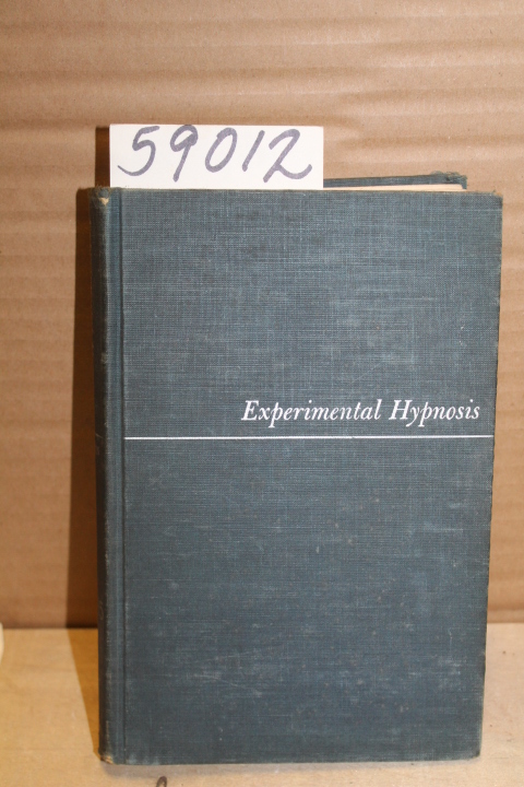 LeCron, Leslie M.: Experimental Hypnosis: A Symposium of Articles on Research...
