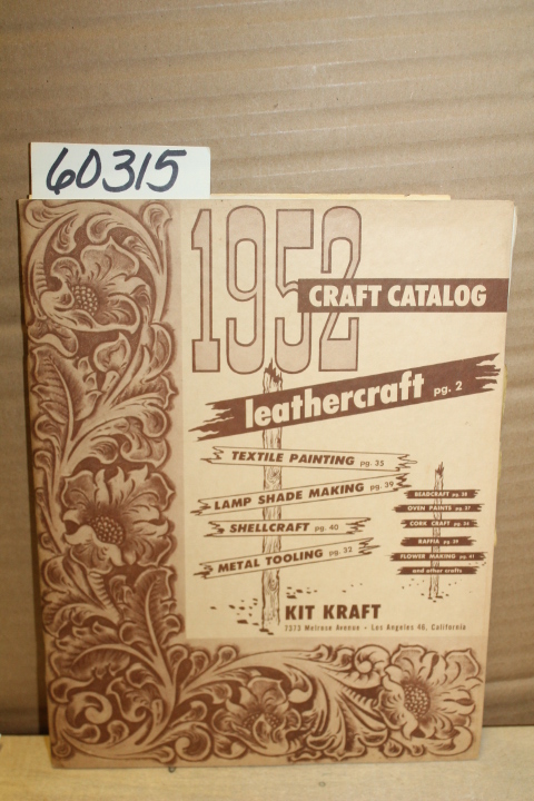 Kit Kraft Leather: Kit Kraft; 1952 Craft Catalogue Leather Craft