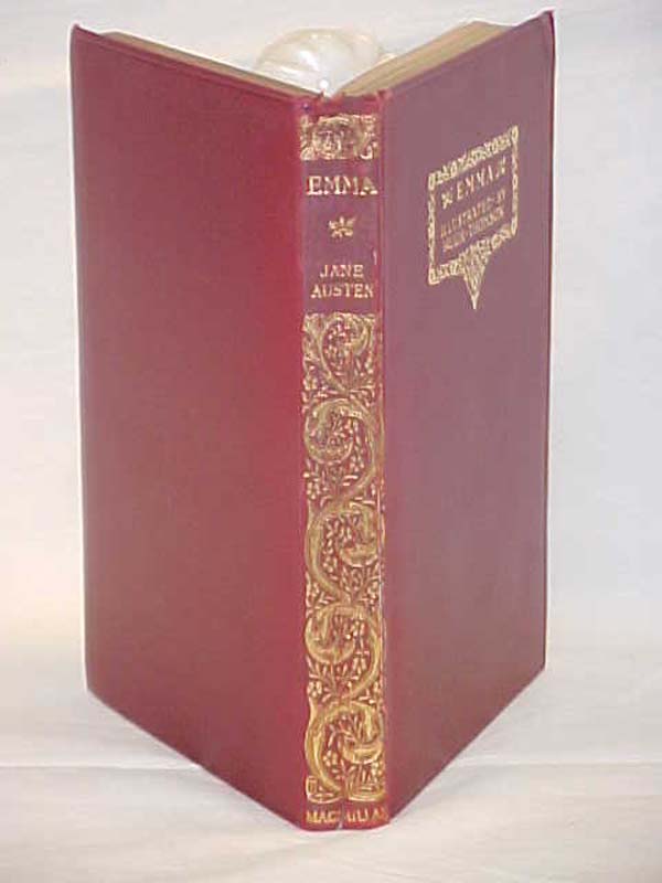 Austen, Jane: Emma 1927, Hugh Thomson Illustrator, Macmillan, London, Red Lea... Austen, Jane: Emma 1927, Hugh Thomson Illustrator, Macmillan, London, Red Lea...