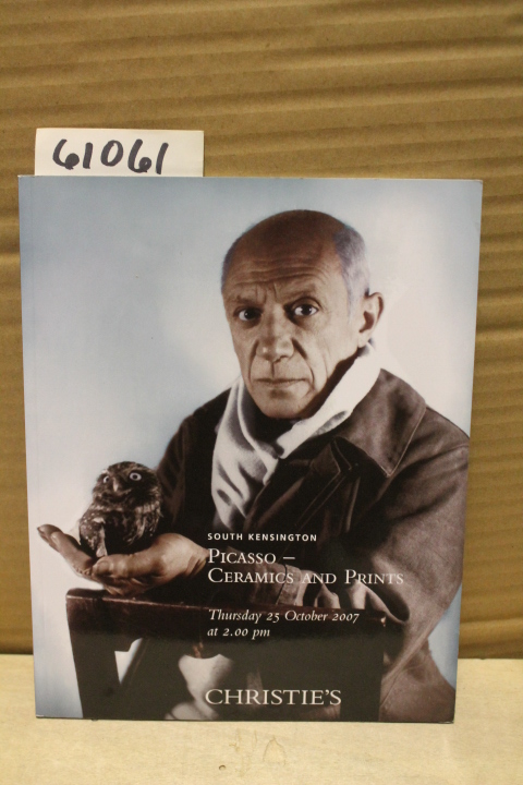 Christie's Picasso Ceramics: Picasso Ceramics & Prints Thursday 25 October 20...