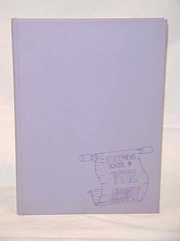 St. Stephen's School: St. Stephen's School Yearbook Scroll Alexandria, Va