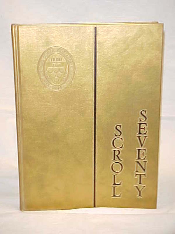 St. Stephen's School: St. Stephen's School Yearbook Scroll  1970