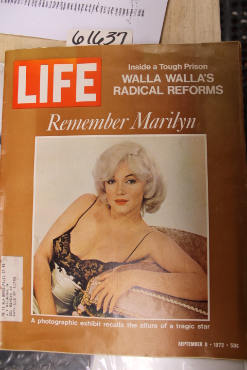 Life Magazine: September 8, 1972 Marilyn Monroe,  Walla Walla Prison