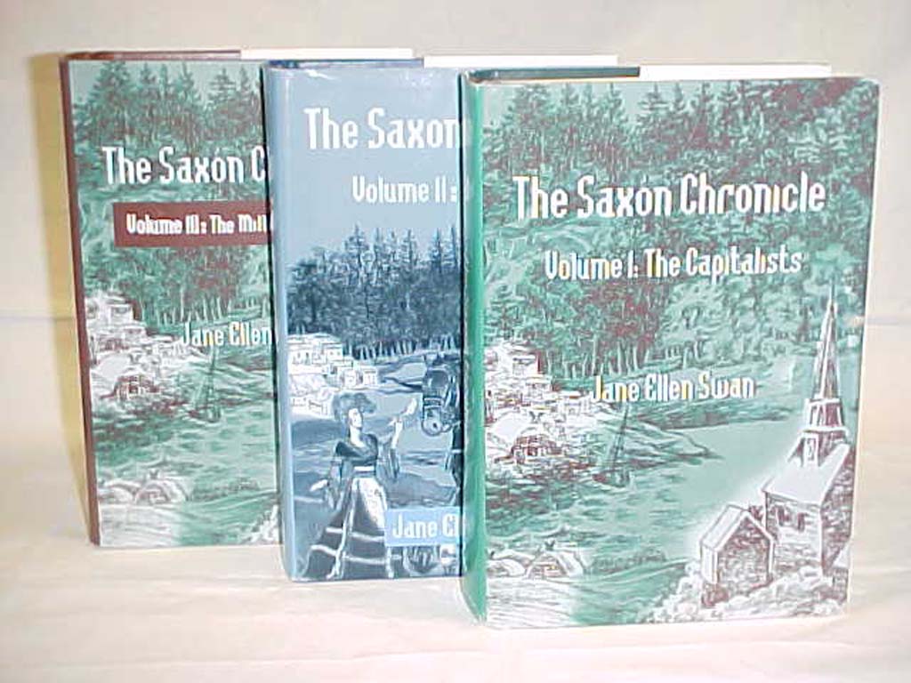 Swan, Jane Ellen: The Saxon Chronicle Vol 1-3 signed by the author,