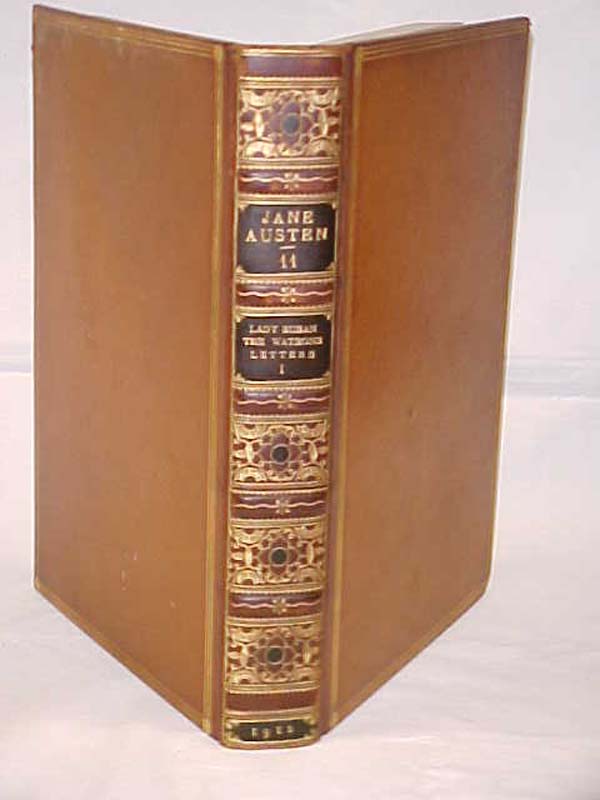 Austen, Jane: Lady Susan. The Watsons Letters Vol. I Only, 1912 Brown Leather Austen, Jane: Lady Susan. The Watsons Letters Vol. I Only, 1912 Brown Leather