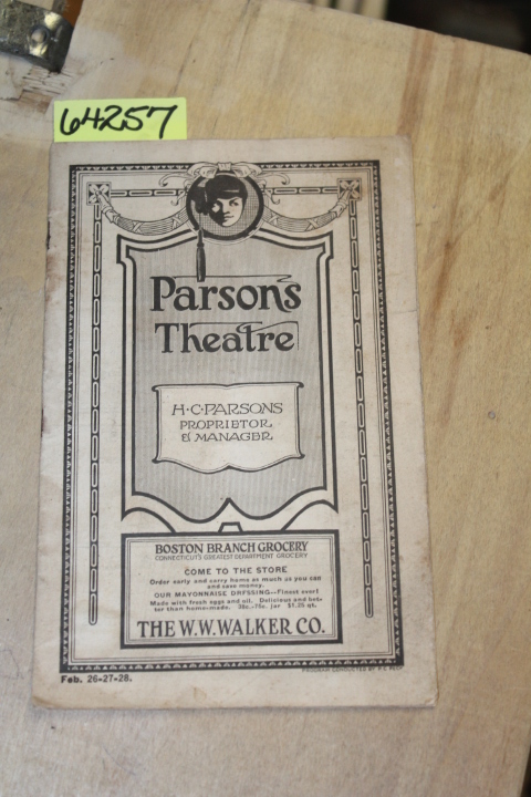 Parsons, H.C.: Parsons Theatre, Jan. 20, also Jan. 24, 25, 26