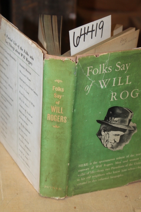 Payne, William Howard: Folks Say of Will Rogers, A Memorial Anecdotage