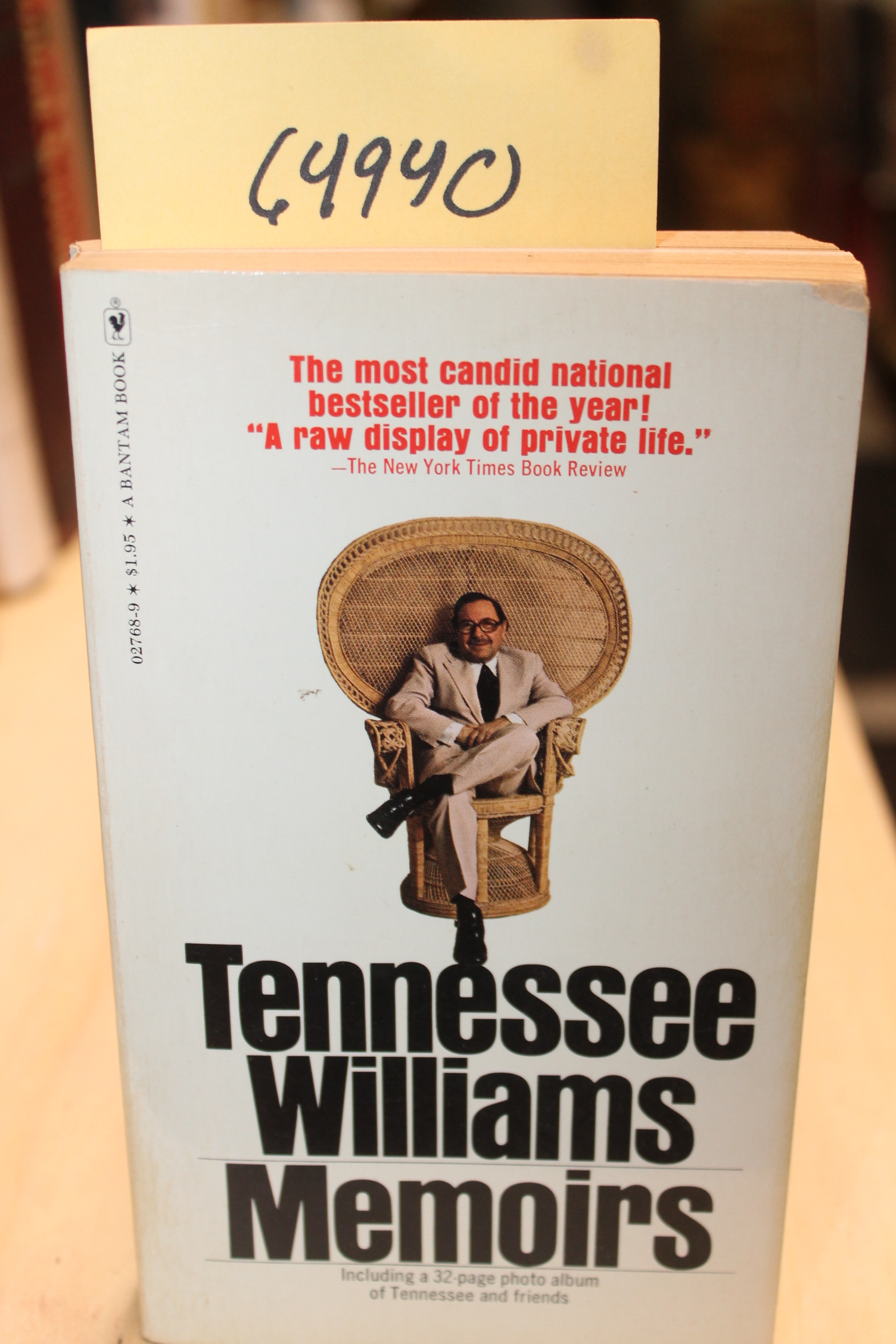 Williams, Tennessee: Memoirs