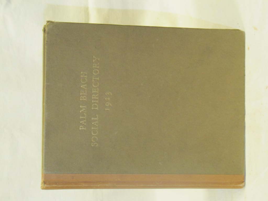 Palm Beach Social Directory: Palm Beach Social Directory 1923