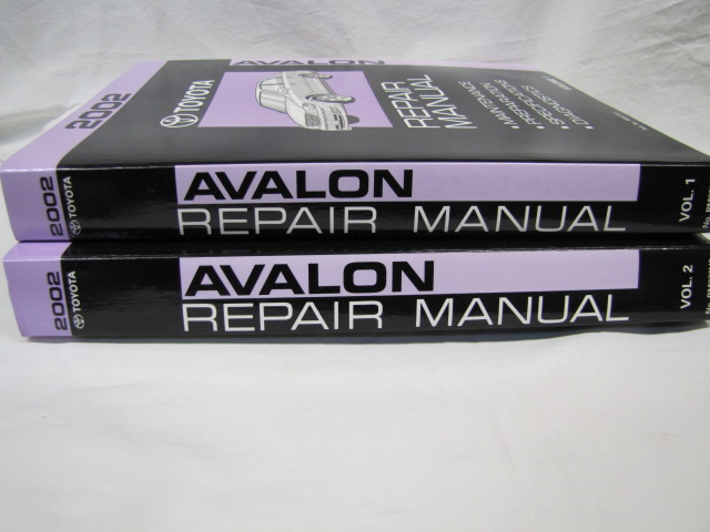 TOYOTA MOTOR CORP: 2002 Taylota Avaloon Repair Manual, Maintenance, Preparati...