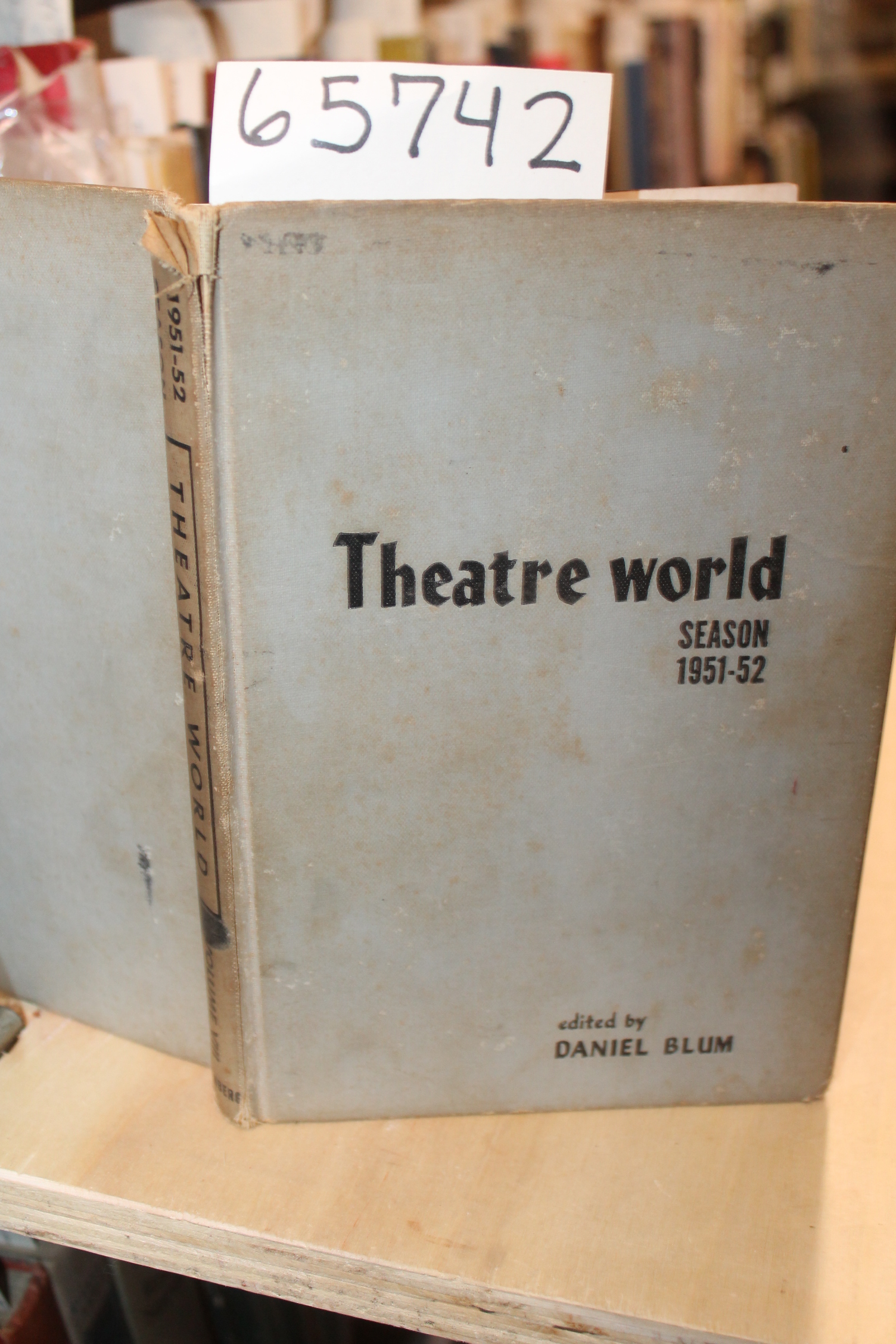 Blum, Daniel: Daniel Blum's Theatre World Season 1951-1952