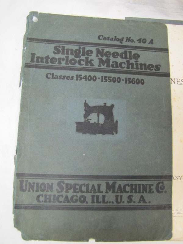 Union Special Macine Company: Instructions for Single Needle Interlock Machin...