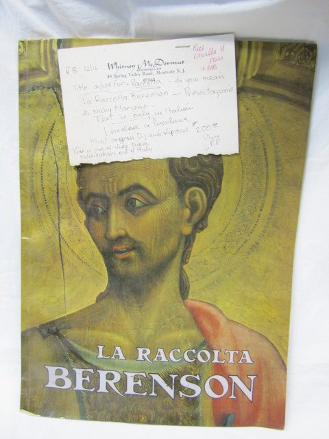 Mariano, Nicky: La Raccolta Berenson (Italian)