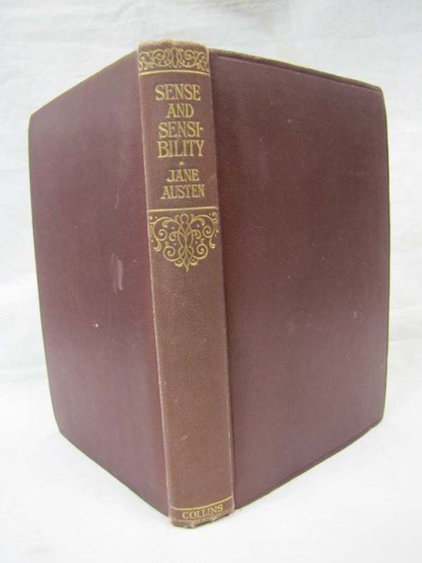 Austen, Jane: Sense and Sensibility Red burgundy leather