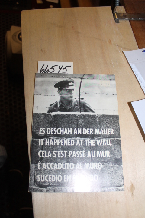 Hildebrandt, Dr Rainer (Text): It Happened at the Wall