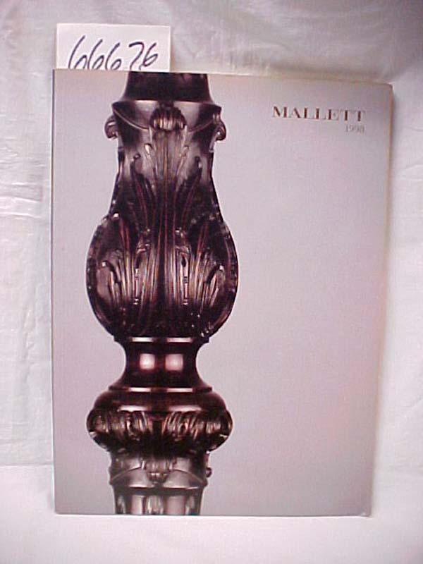 MALLETT & SON: Mallett 1998 English and Continental Antique Furniturem Object...