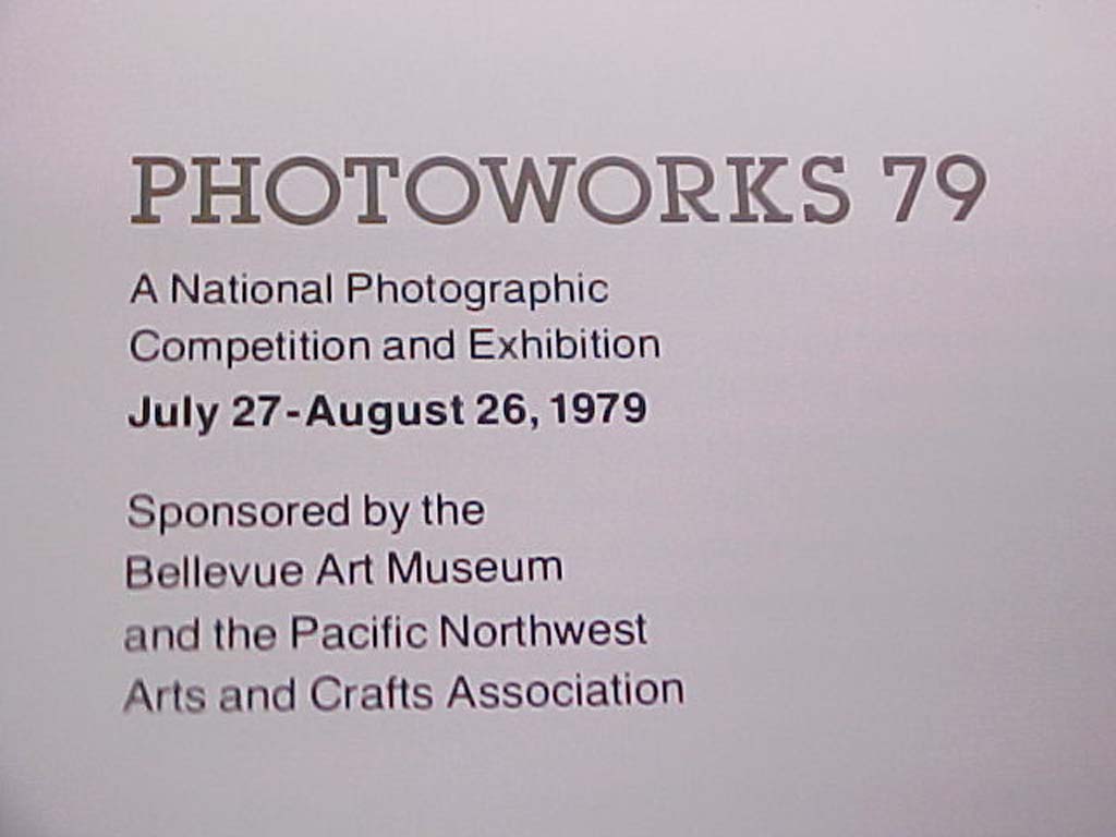 Photoworks 79: Photoworks 79 A National Photographic Competition and Exhibiti...