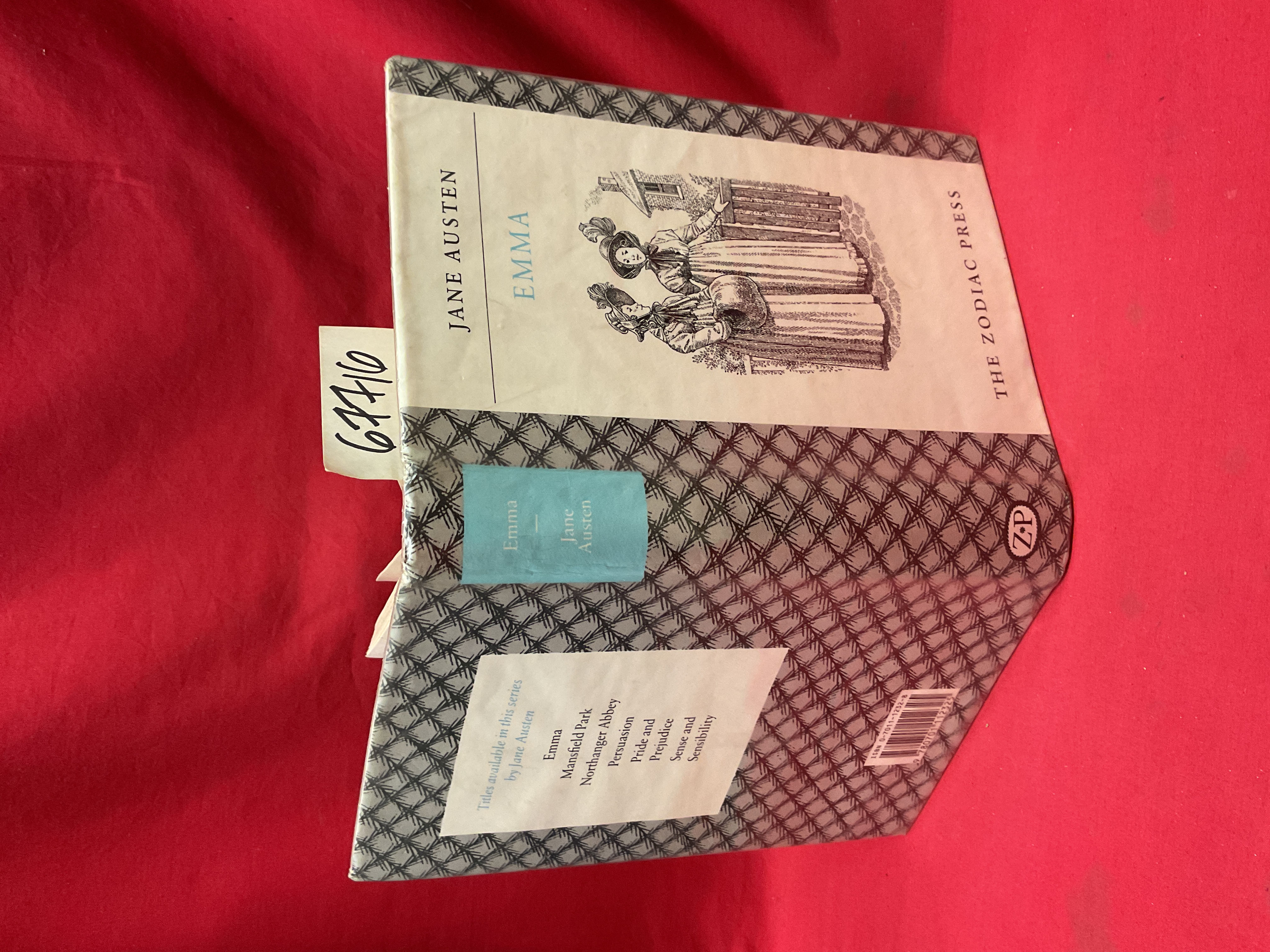 Austen, Jane: Emma, 1983 Burgandy Hardback, Zodiac Press, London, ex-library Austen, Jane: Emma, 1983 Burgandy Hardback, Zodiac Press, London, ex-library
