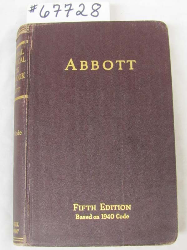 Abbott, Arthur L.: National Electrical Code Handbook FAUX LEATHER