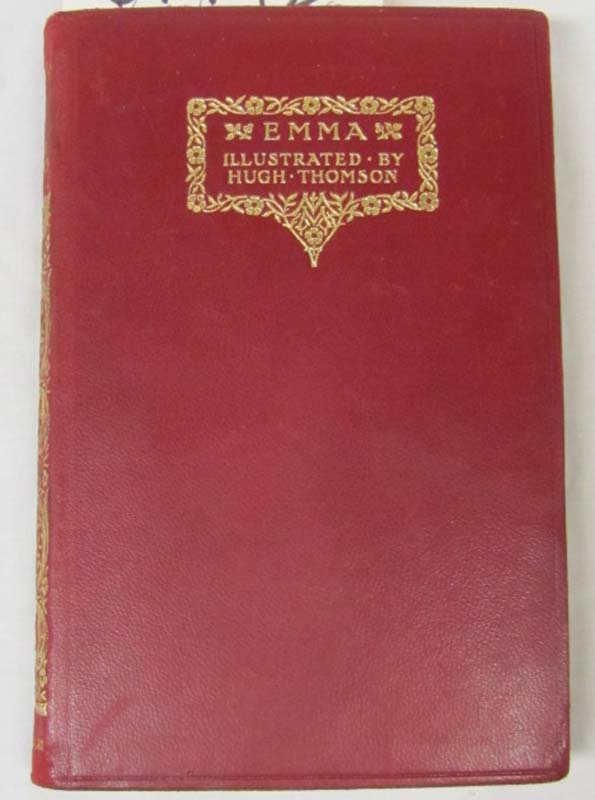 Austen, Jane: Emma 1927, Gift Quality, Gilt Spine & Cover, Red leather Austen, Jane: Emma 1927, Gift Quality, Gilt Spine & Cover, Red leather