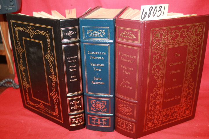 Austen, Jane: The Complete Novels of Jane Austen - three volume set leather Austen, Jane: The Complete Novels of Jane Austen - three volume set leather