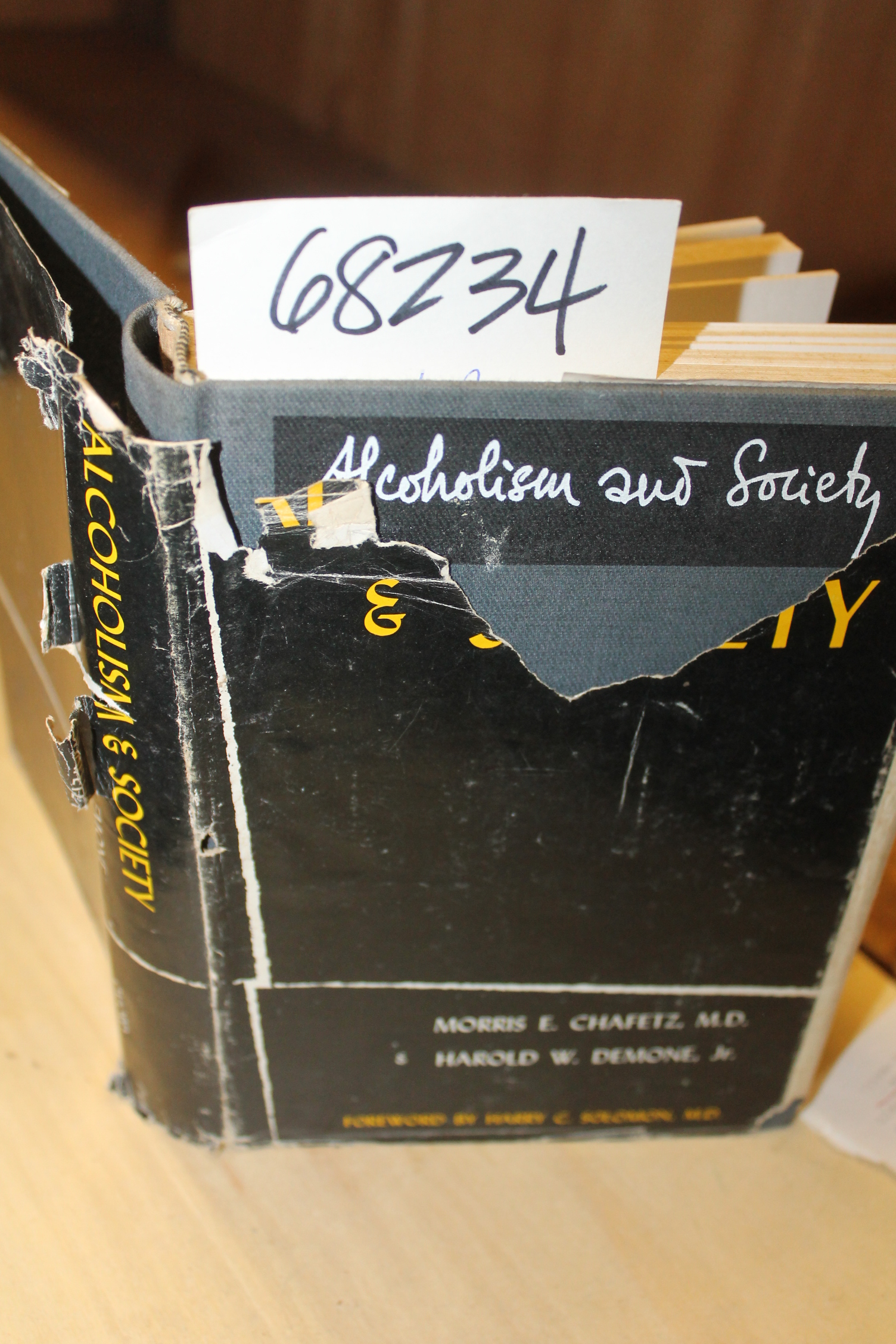 Chafetz., Morris and Demone, Harold: Alcoholism and Society