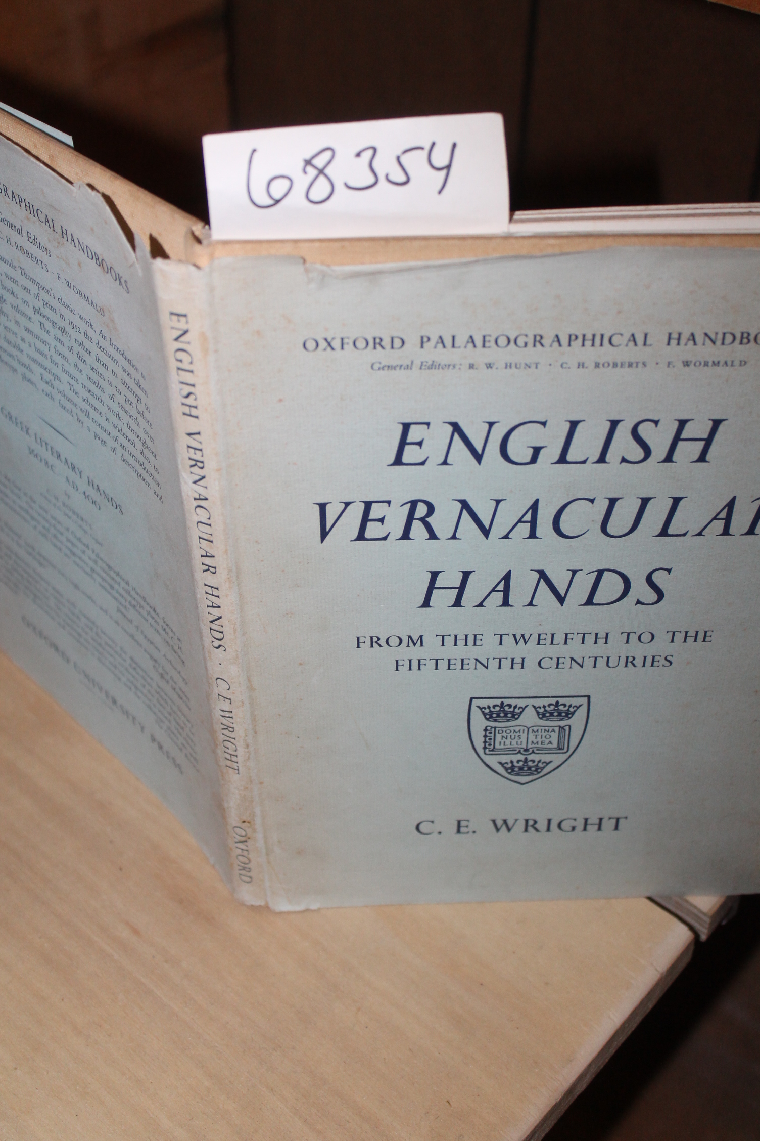 Wright, C. E.: English Vernacular Hands
