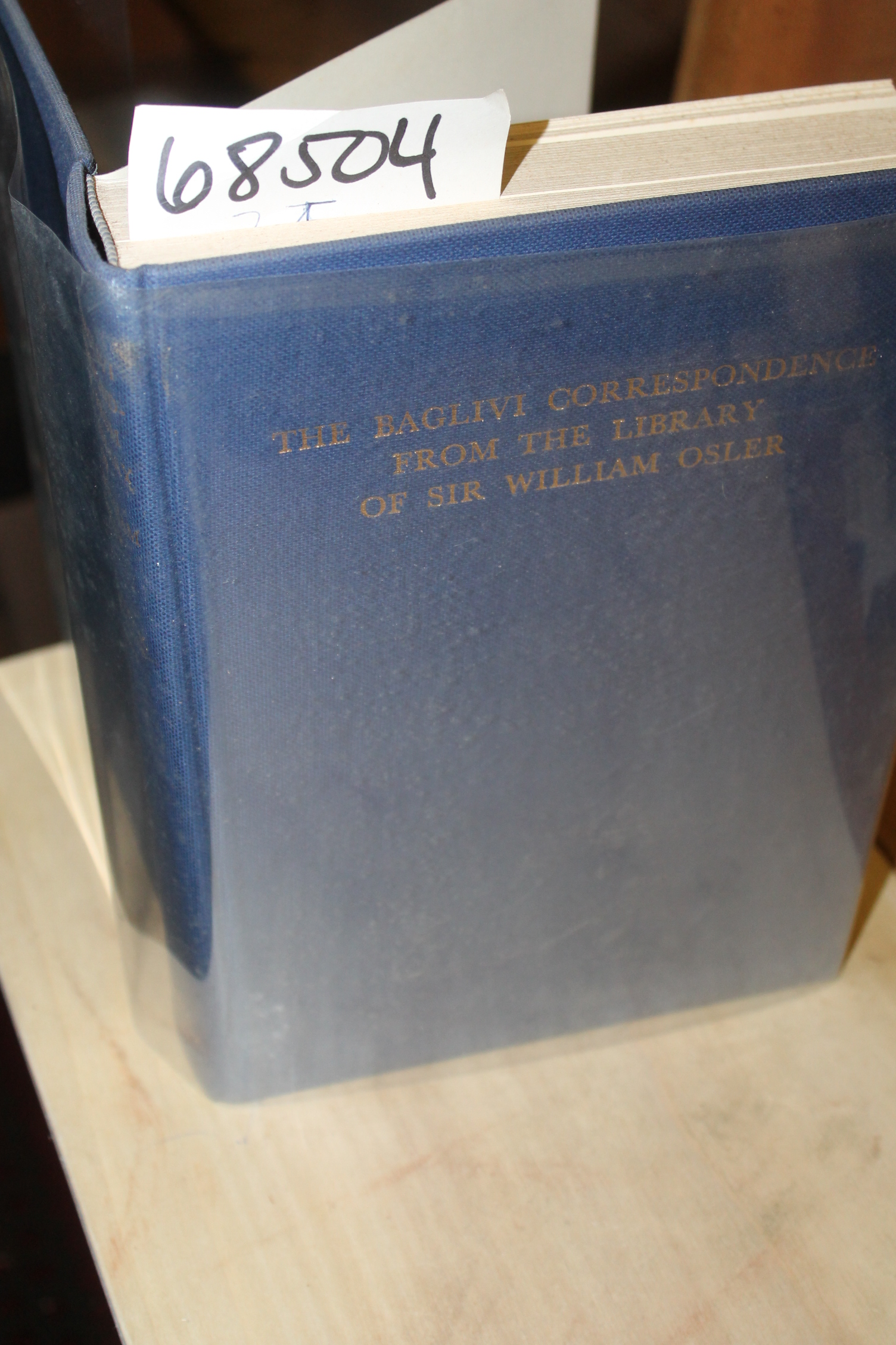 Schullian, Dorothy M.: The Baglivi Correspondence from the Library of Sir Wil...