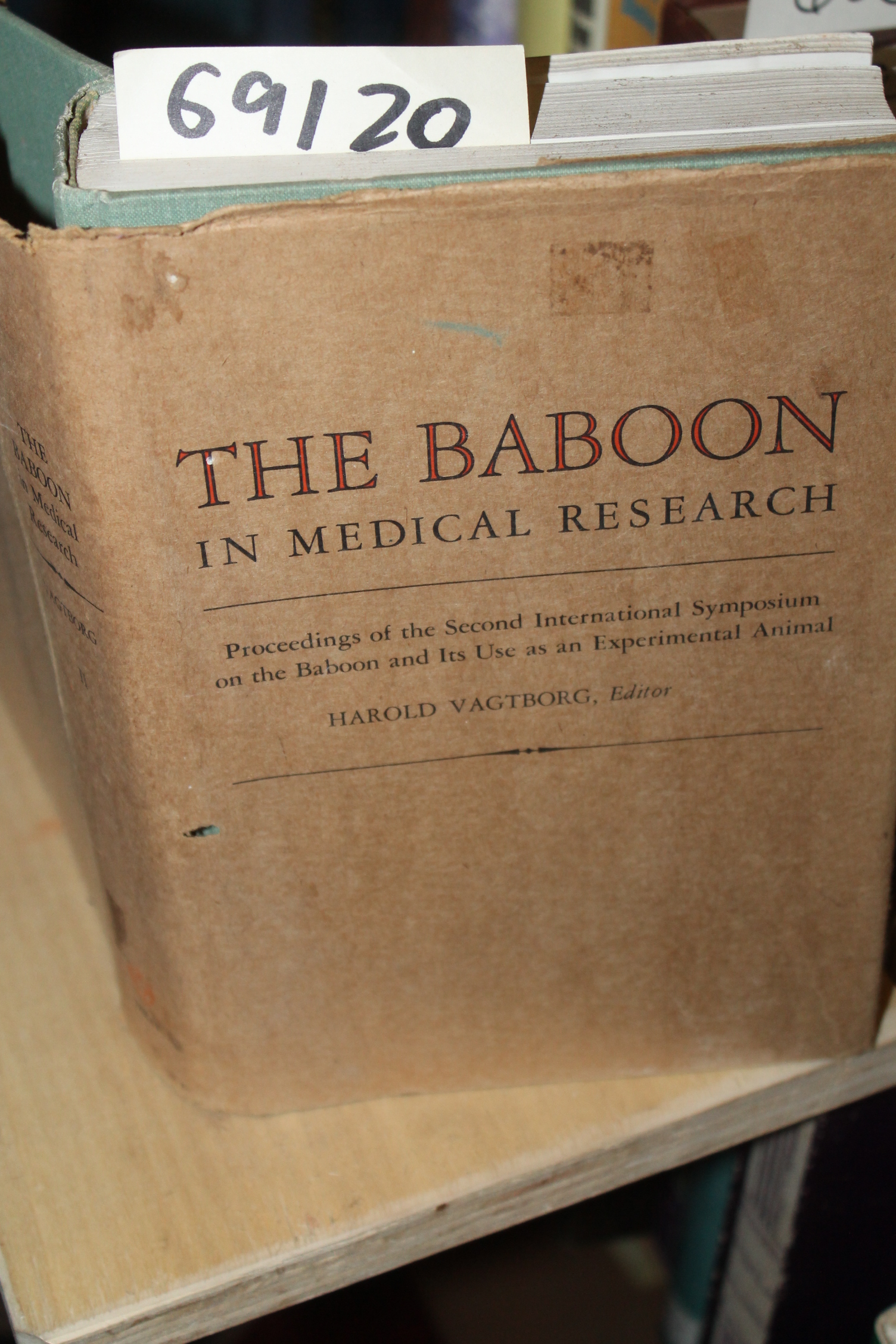 Vagtborg, Harold: The Baboon in Medical Research