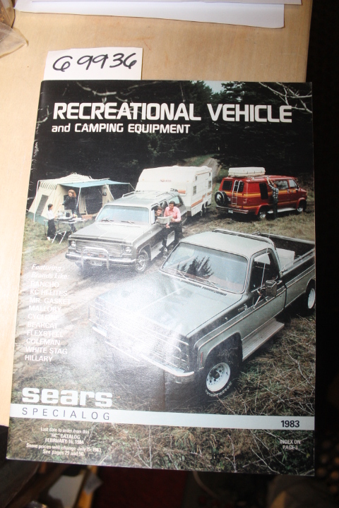 Sears Roebuck: Sears Recreational Vehicle and Camping Equipment 1983