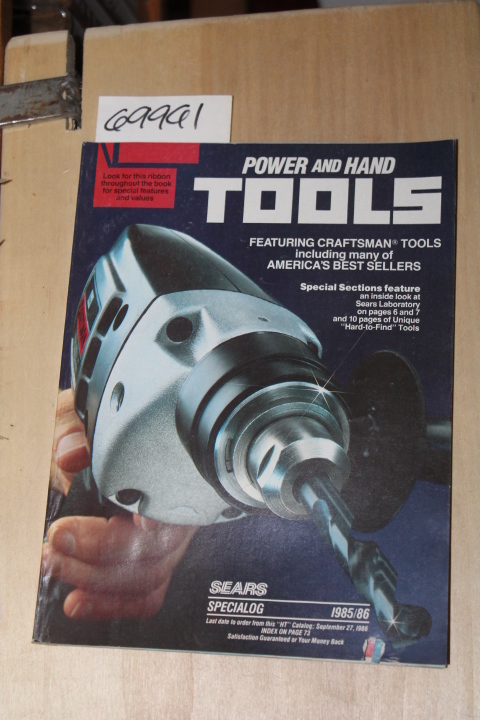 Sears Roebuck: Sears  Power and Hand Tools Catalog 1985-1986