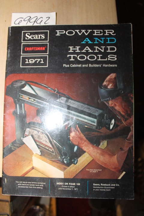 Sears Roebuck: Sears  Power and Hand Tools Catalog 1971