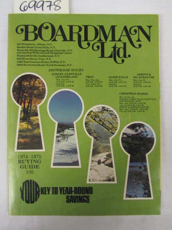 Boardman Ltd.: Boardman Ltd. Buying Guide 1974-1975