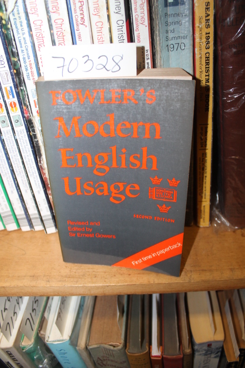 Fowler, H.W.: A Dictionary of Modern English Usage