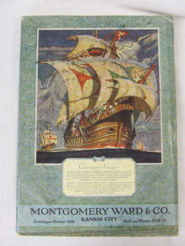Montgomery Ward: 1928 Montgomery Ward Fall/Winter Catalog 1928-1929 GOOD