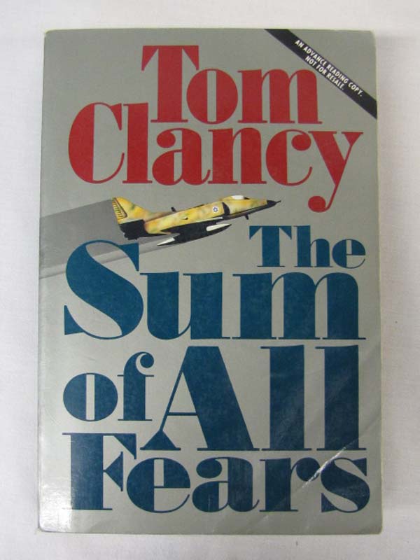 Clancy, Tom: The Sum of All Fears Advanced Reading uncorrected readers proof