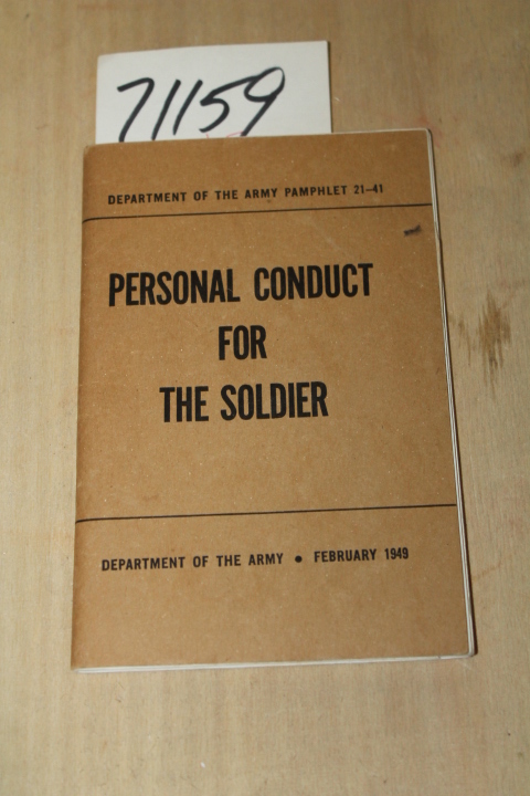 Dept of the Army: Personal Conduct for the Soldier
