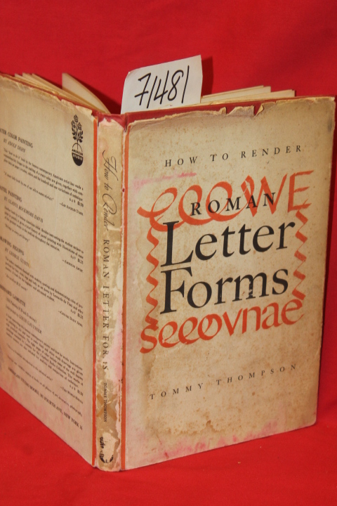 Thompson, Tommy: How To Render Roman Letter Forms