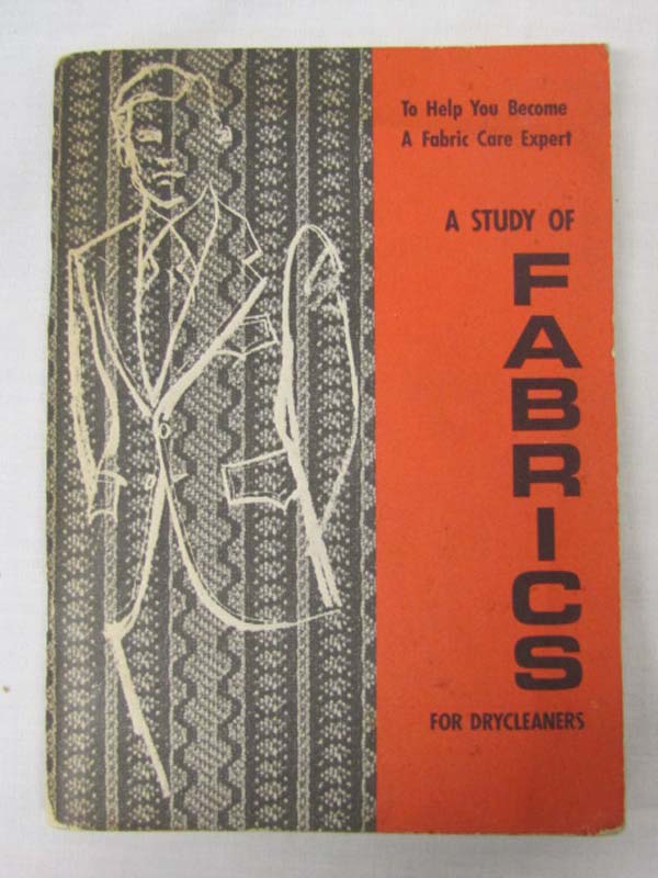 Newcomer, Harold  signed by author: A Study of Fabric for Drycleaners: To Hel...