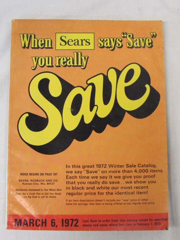 Sears Roebuck: Sears Winter Sale Catalog 1972