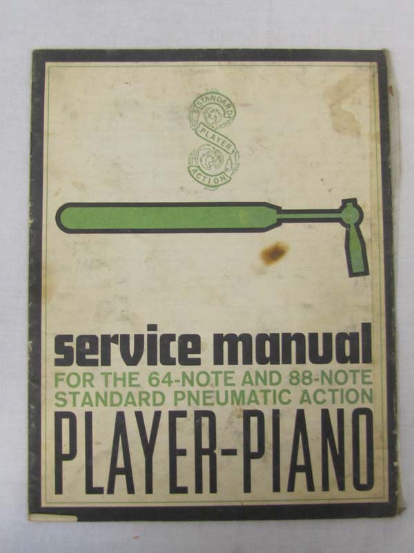 Standard Pneumatic Action Company: Service Manual for the 64 Note and 88 Note...